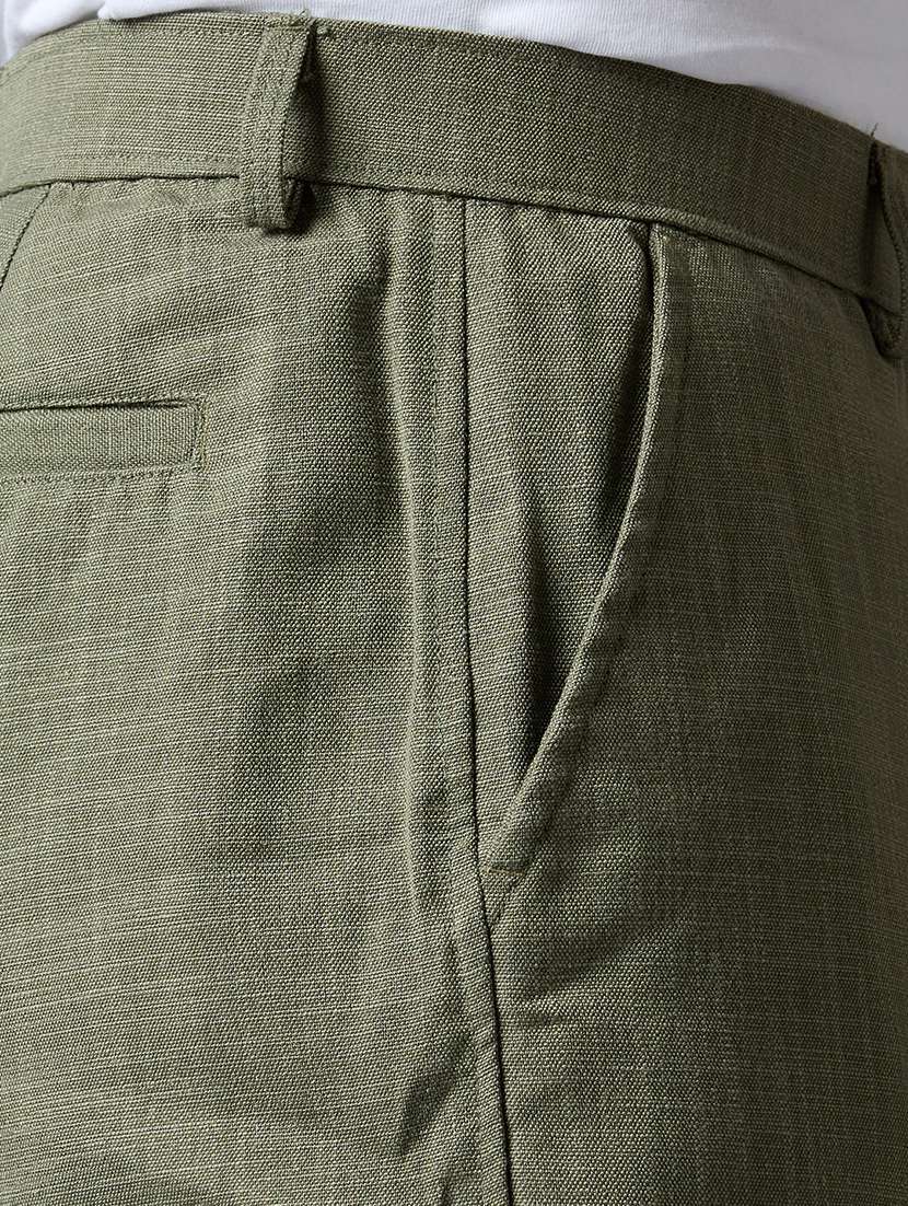 men solid mid rise regular fit shorts - 22337727 -  Standard Image - 5