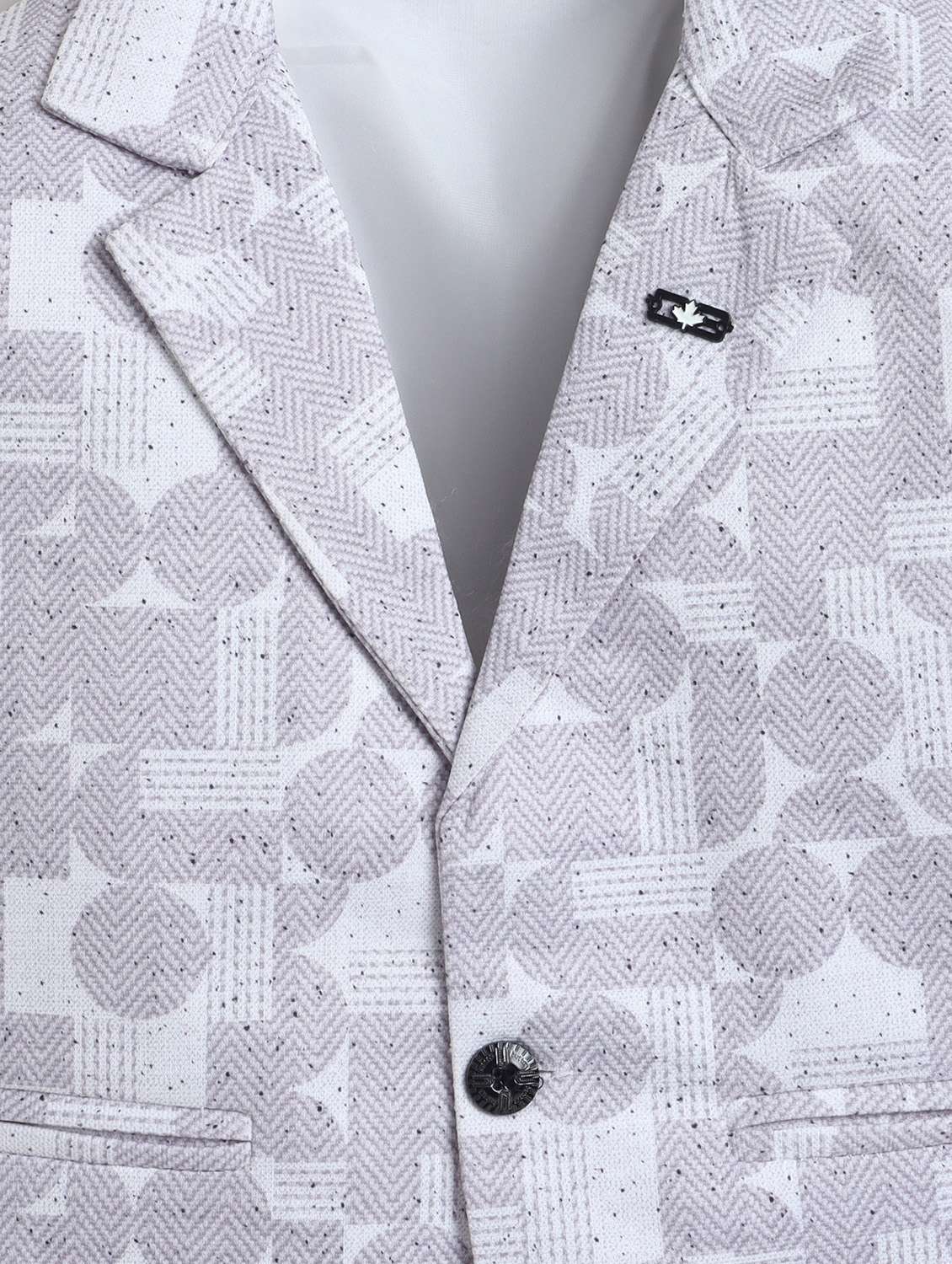 boys printed blazer and trouser with t-shirt set - 22337729 -  Standard Image - 5