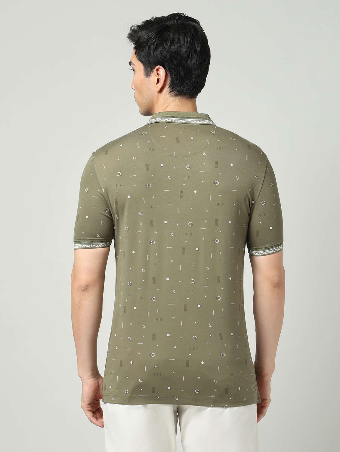 men printed short sleeve regular fit polo t-shirt - 22337927 -  Standard Image - 3