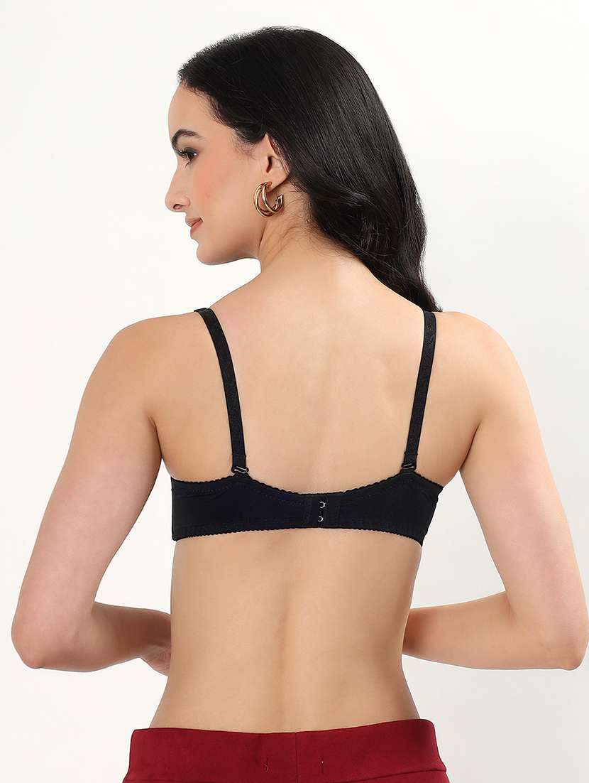 women solid underwired lace push up bra - 22338089 -  Standard Image - 3