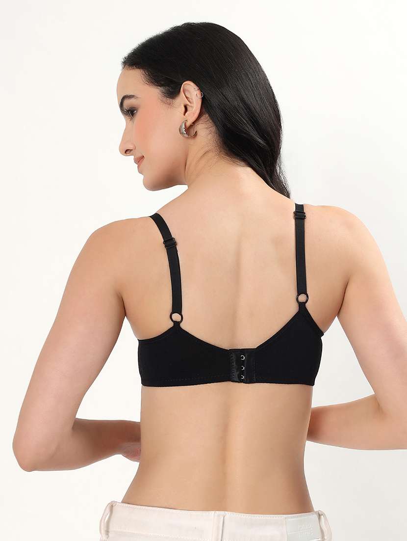 women solid lightly padded t-shirt bra - 22338092 -  Standard Image - 3