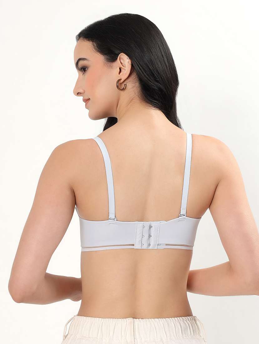 women solid padded balconette bra - 22338096 -  Standard Image - 3