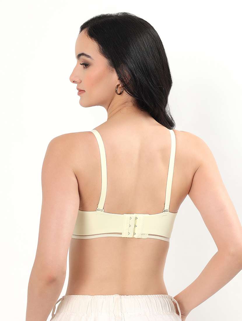 women solid padded balconette bra - 22338097 -  Standard Image - 3