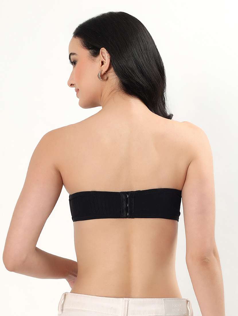 women solid padded tube bra - 22338113 -  Standard Image - 3