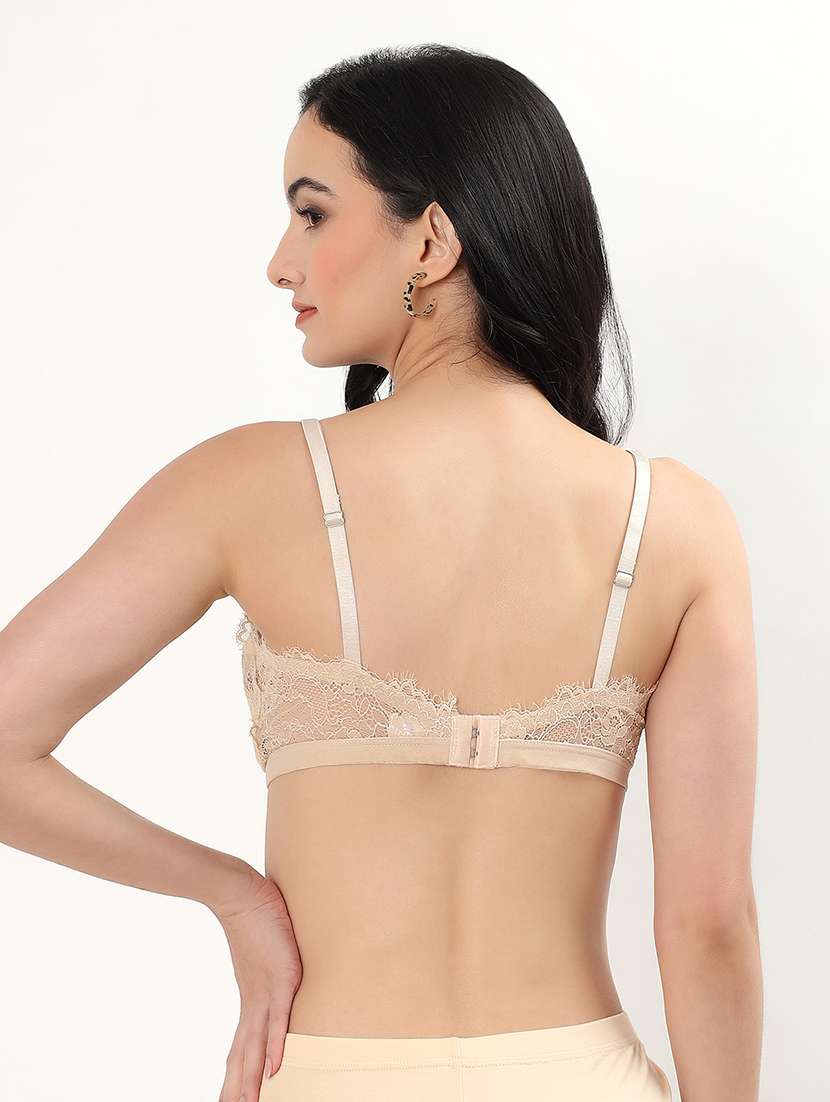 women lightly padded lace plunge bra - 22338114 -  Standard Image - 3