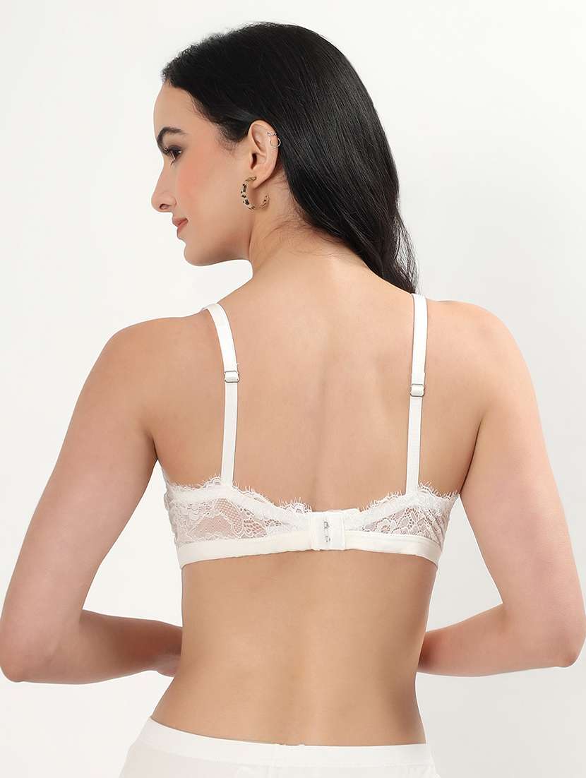 women lightly padded lace plunge bra - 22338115 -  Standard Image - 3