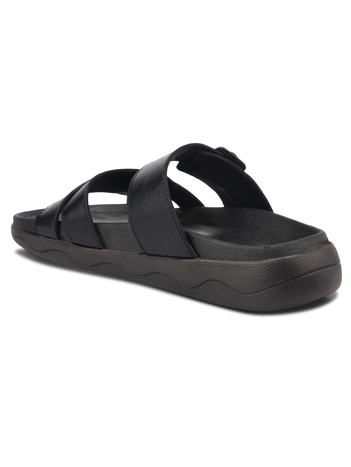 men black slip on sandal - 22338123 -  Standard Image - 5