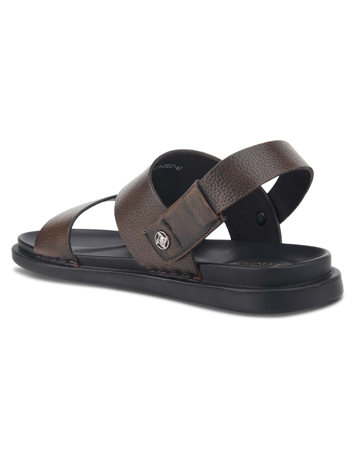 men brown back strap sandal - 22338126 -  Standard Image - 5