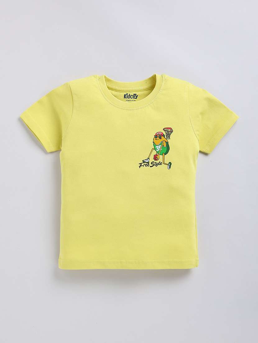 kids printed short sleeve t-shirt