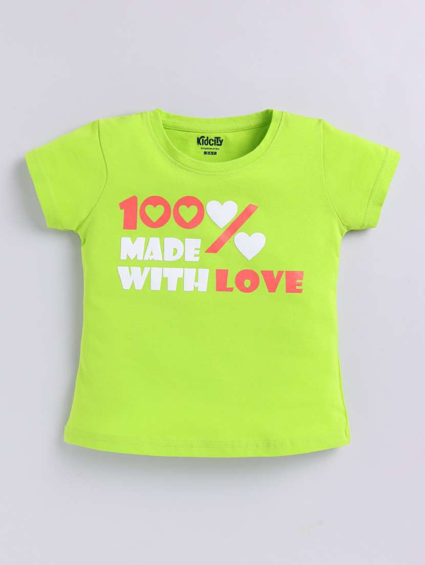 kids printed short sleeve t-shirt
