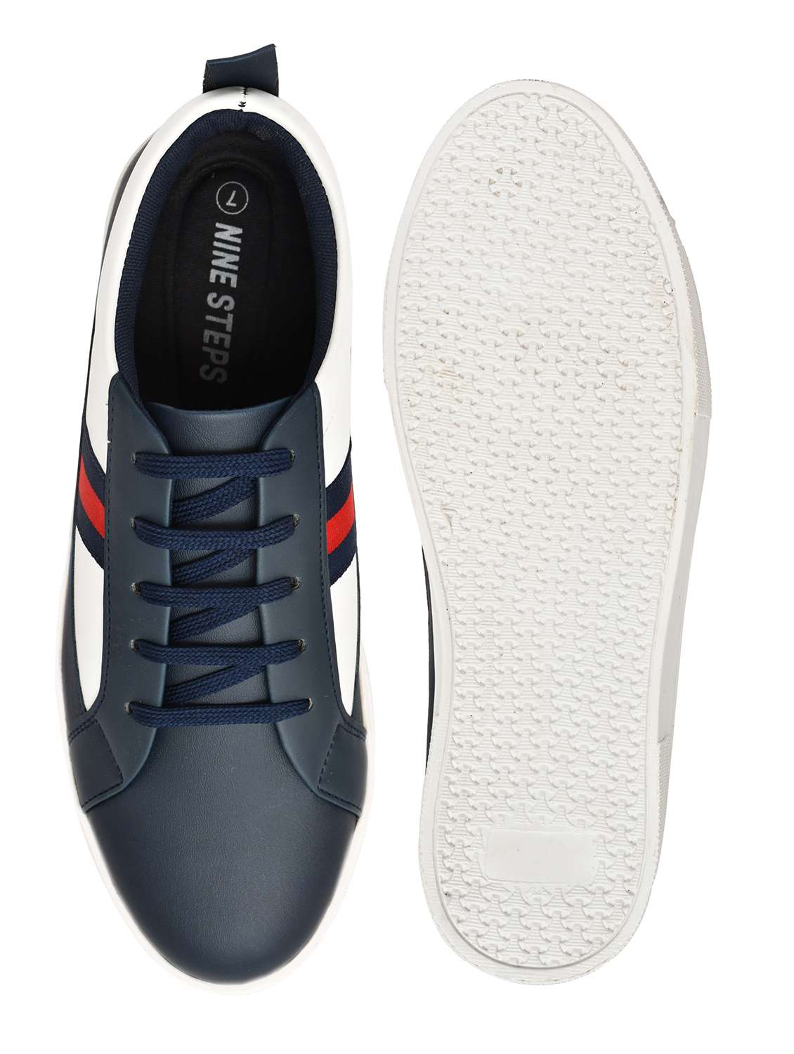 men blue lace-up sneaker - 22338386 -  Standard Image - 5