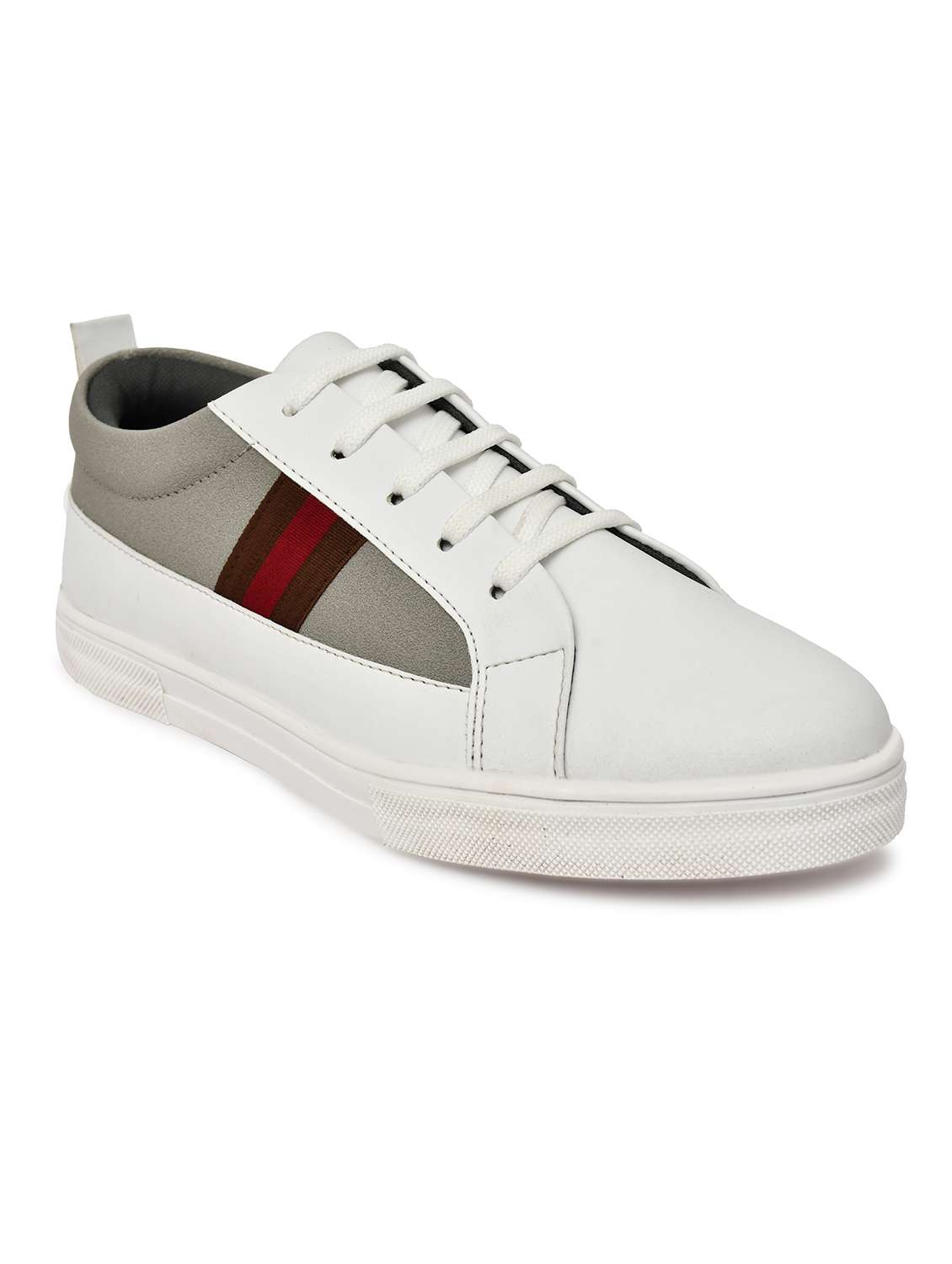 men white lace-up sneaker - 22338387 -  Standard Image - 3