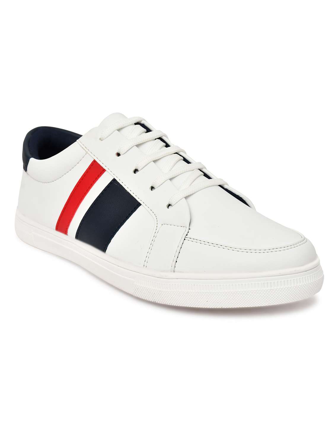 men white lace-up sneaker - 22338390 -  Standard Image - 3