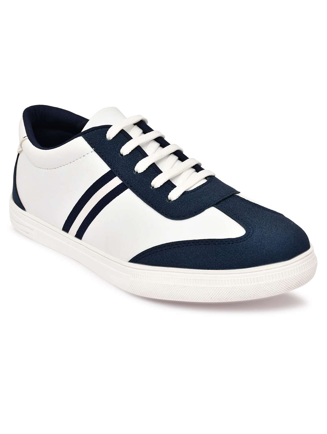 men white lace-up sneaker - 22338392 -  Standard Image - 3
