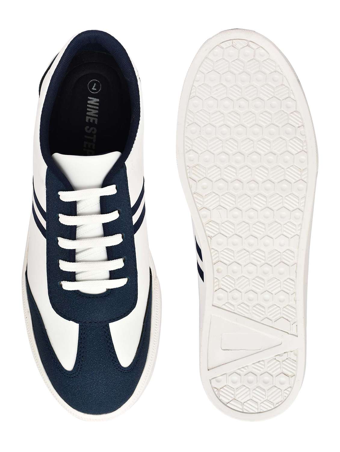 men white lace-up sneaker - 22338392 -  Standard Image - 5