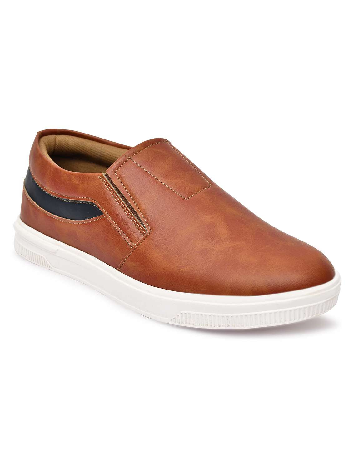 men brown slip on loafer - 22338396 -  Standard Image - 3