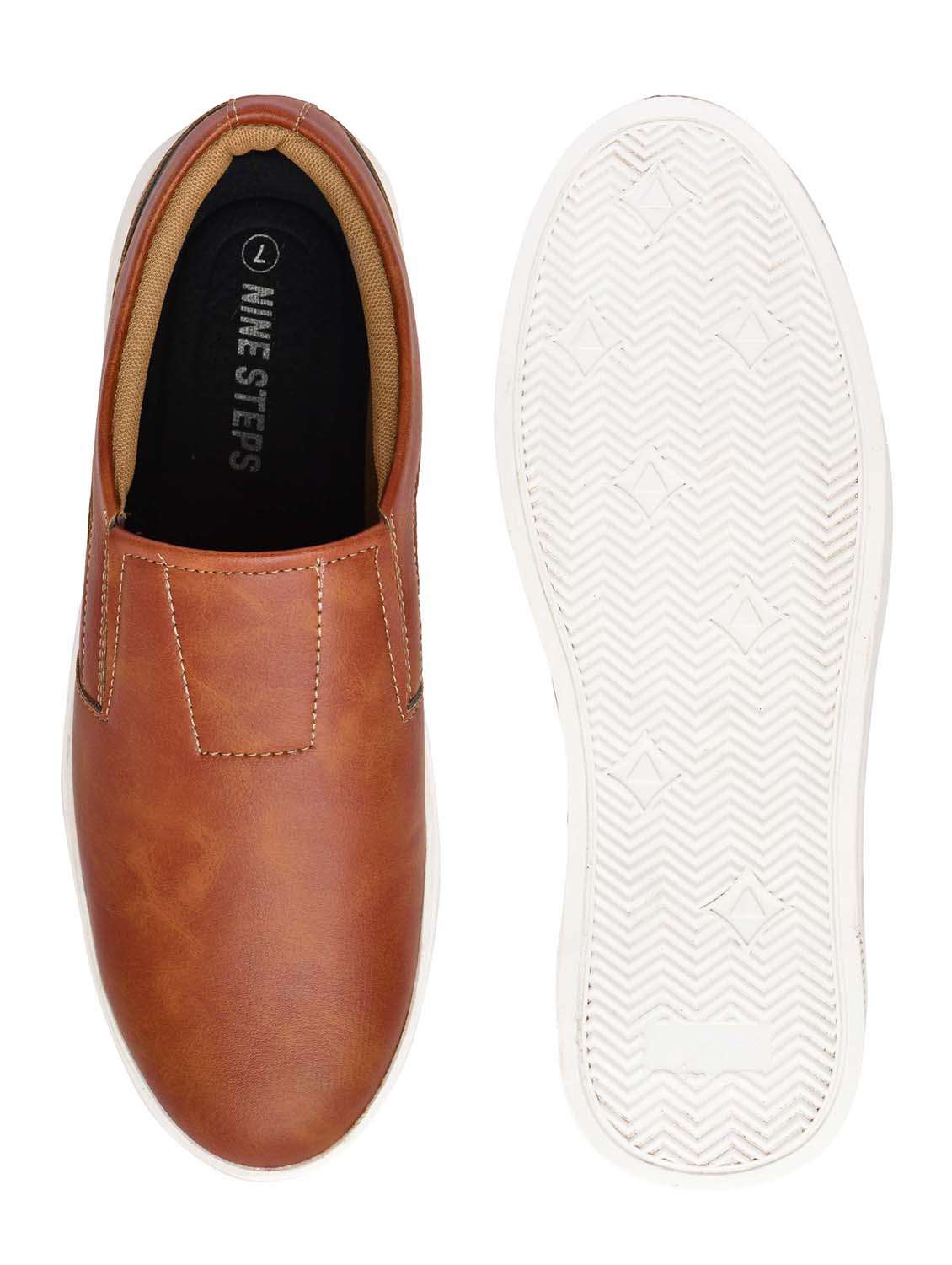 men brown slip on loafer - 22338396 -  Standard Image - 5