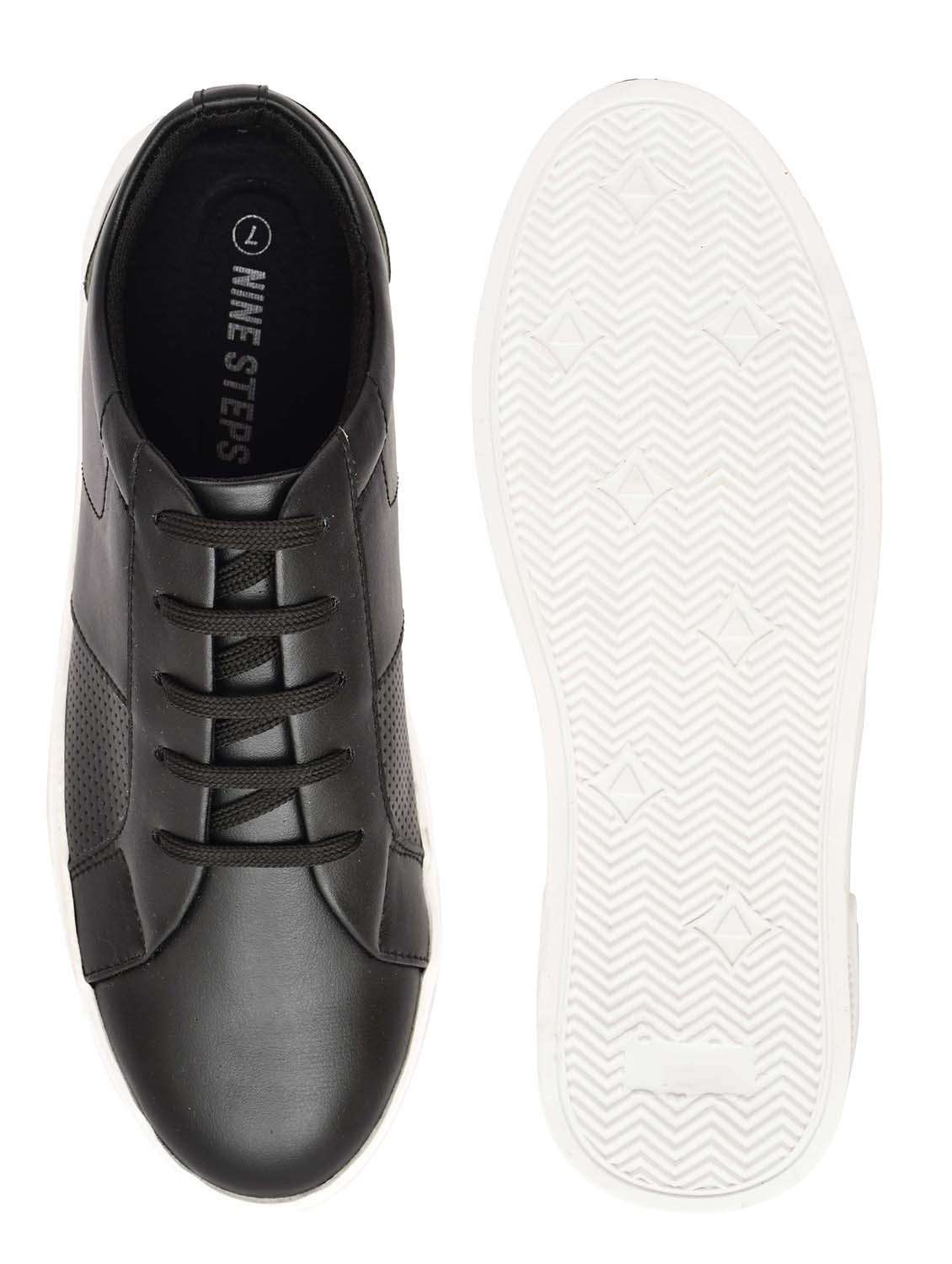 men black lace-up sneaker - 22338397 -  Standard Image - 5