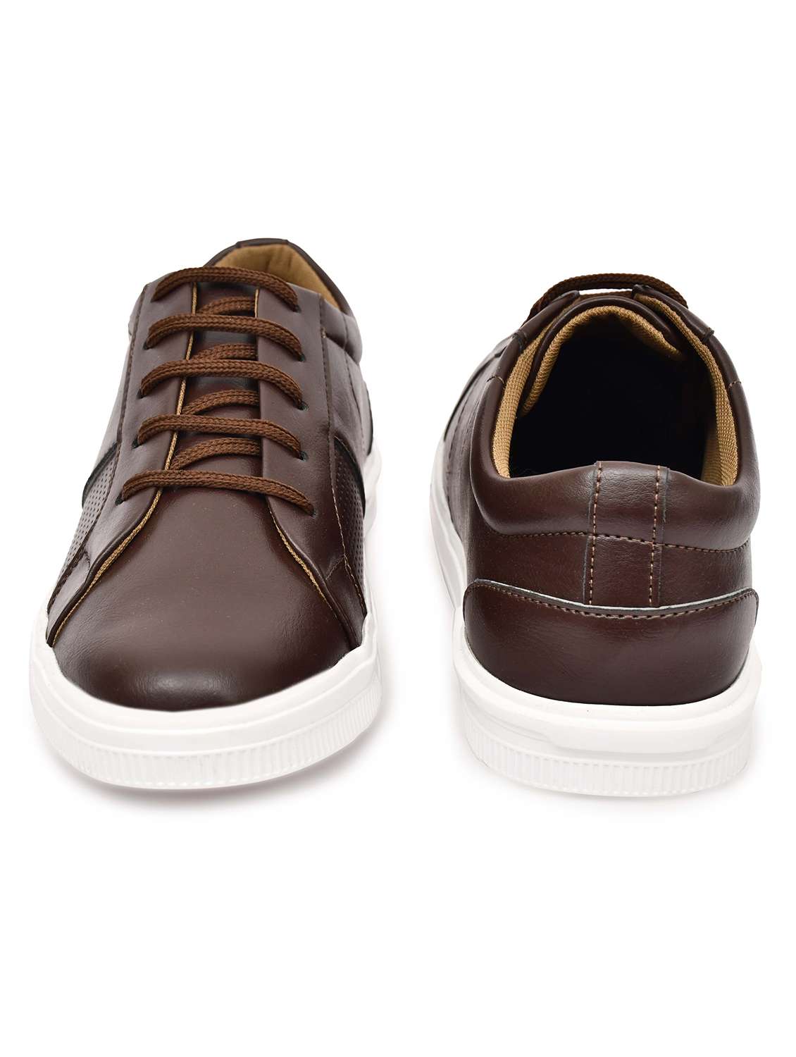 Men Brown Lace-Up Sneaker - Image 5