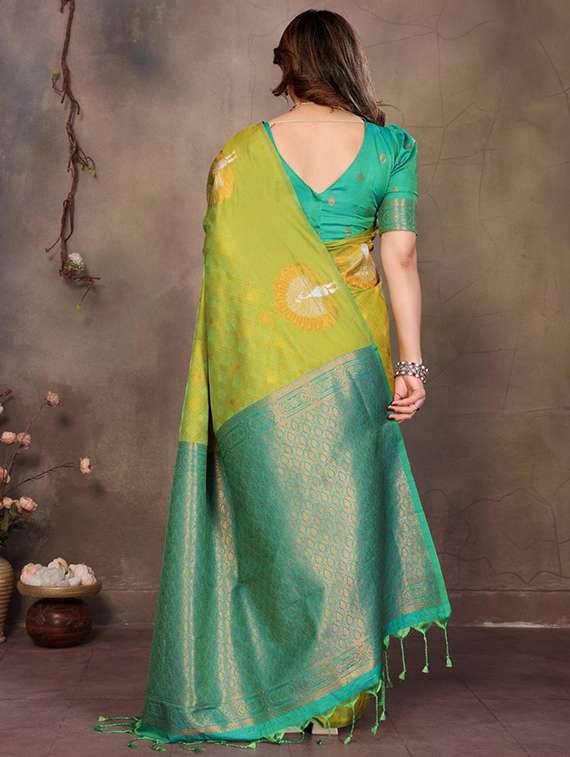 women self design banarasi saree with blouse - 22338421 -  Standard Image - 3