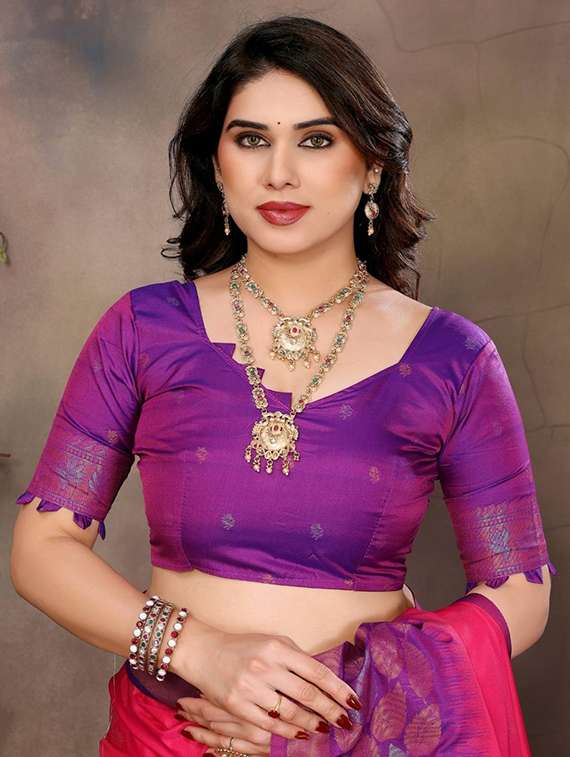 women self design banarasi saree with blouse - 22338424 -  Standard Image - 5