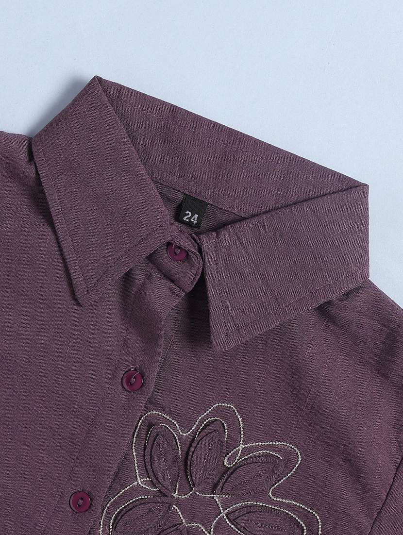 purple cotton  top - 22338676 -  Standard Image - 3