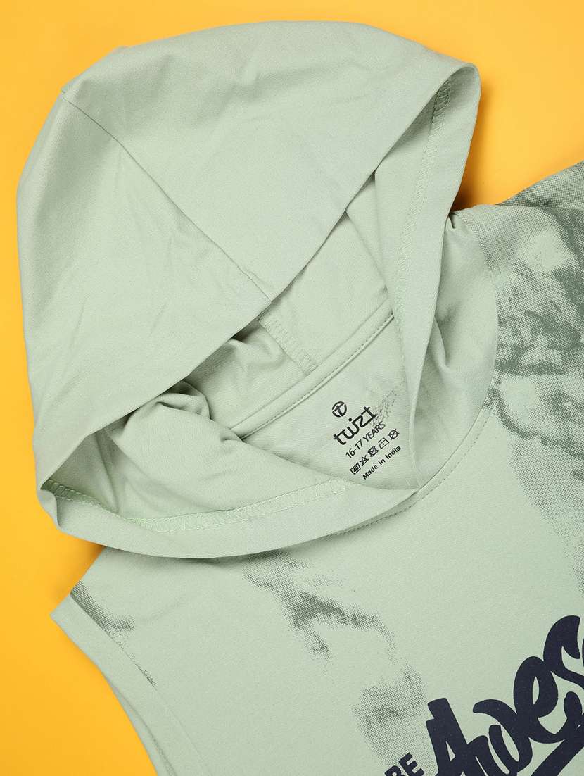 boys green cotton blend t-shirt - 22338708 -  Standard Image - 3