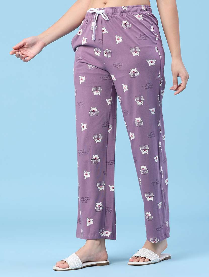 women printed mid rise pajama - 22338765 -  Standard Image - 3