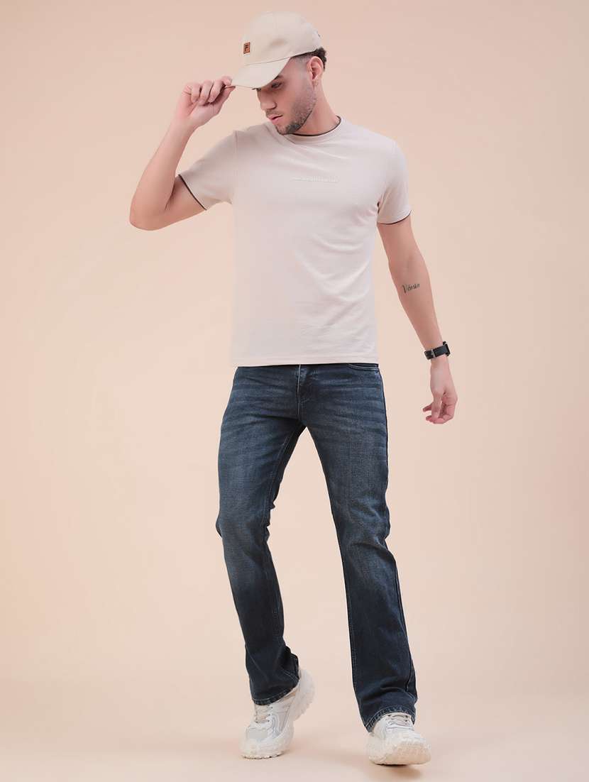 men washed mid rise bootcut jeans - 22338819 -  Standard Image - 5