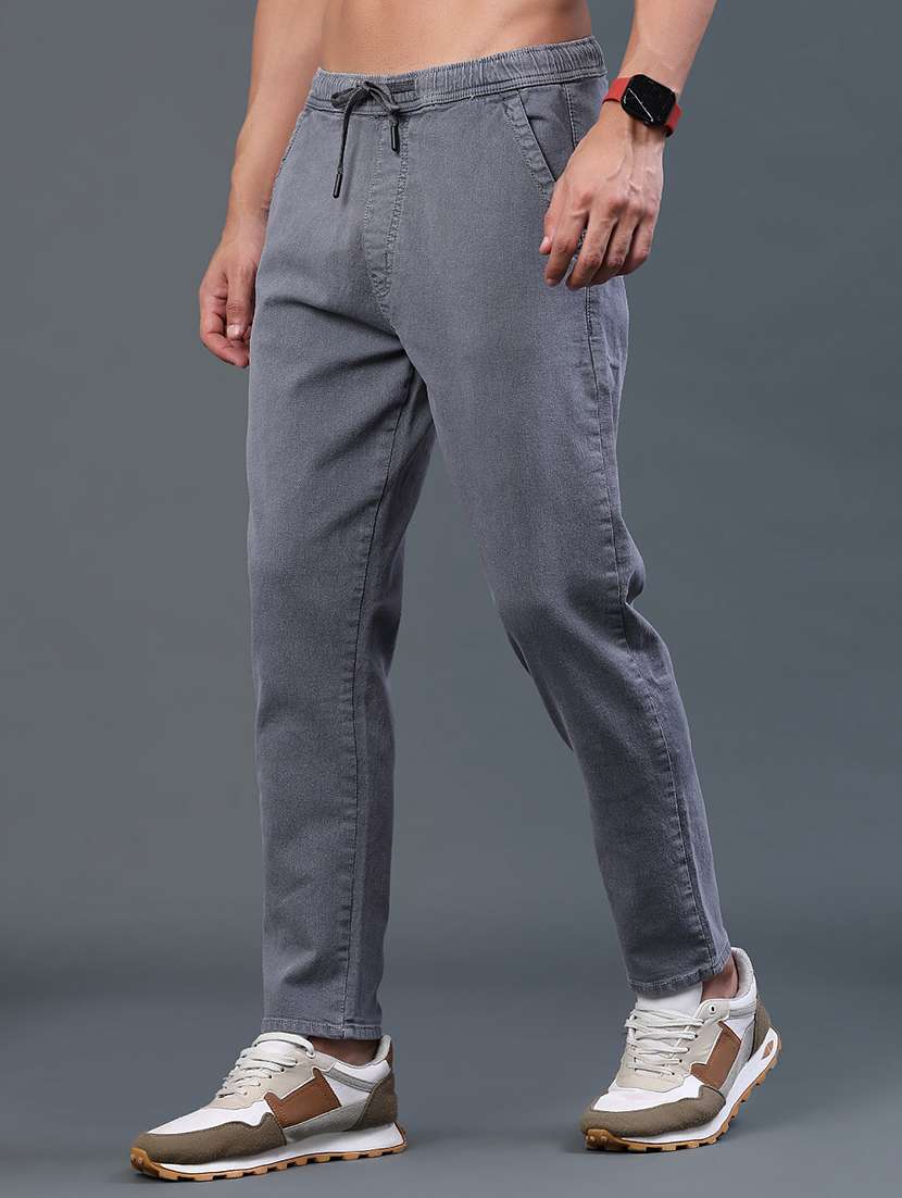 men solid mid rise slim fit jeans - 22338821 -  Standard Image - 3
