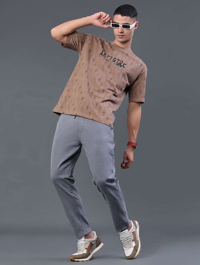 men solid mid rise slim fit jeans - 22338821 -  Standard Image - 5