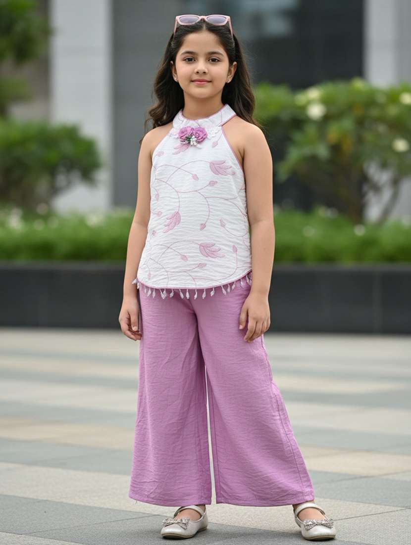lavender polyester twin sets & jump suit