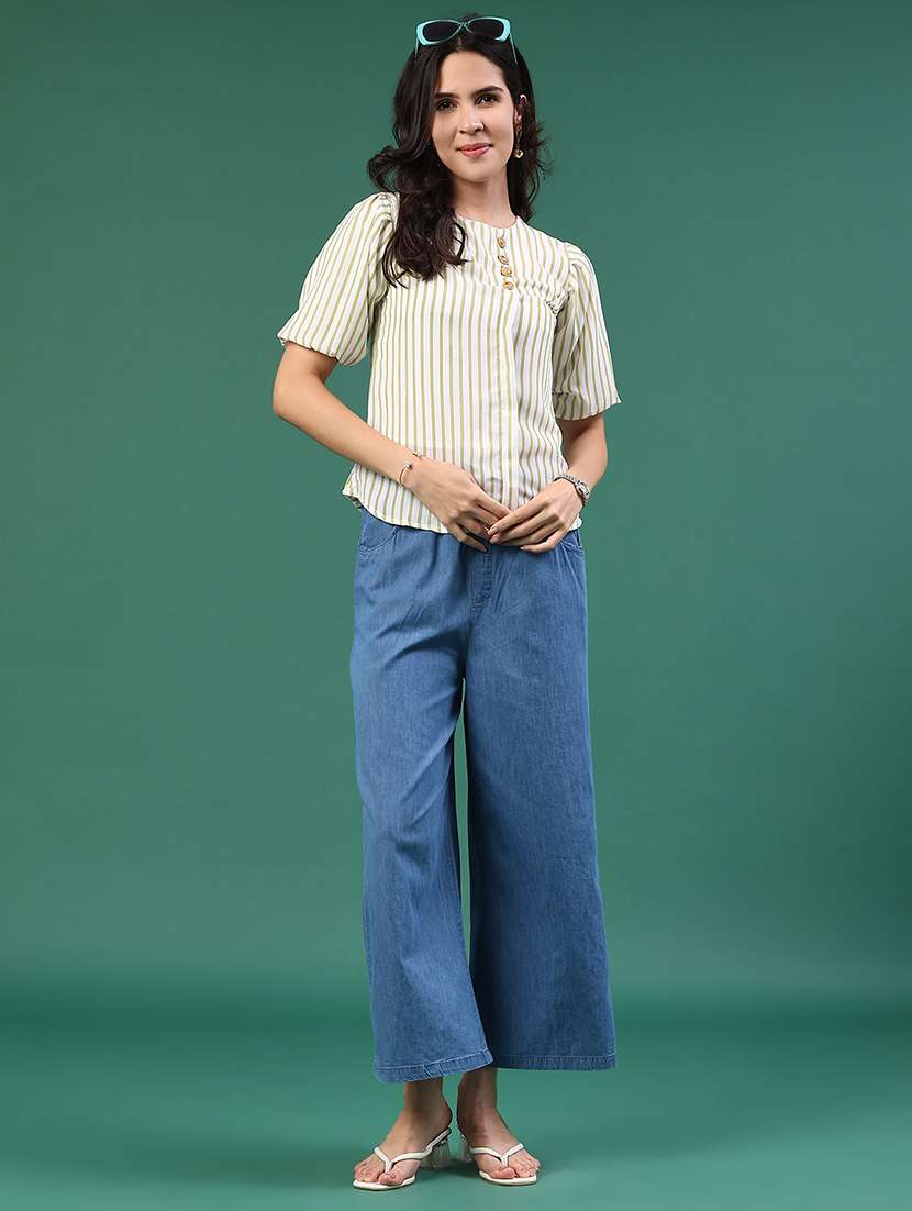 women striped short sleeve top - 22338854 -  Standard Image - 5