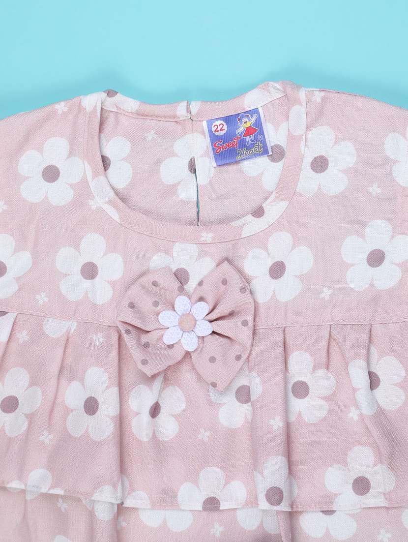 pink cotton combo infant twin set - 22338902 -  Standard Image - 3