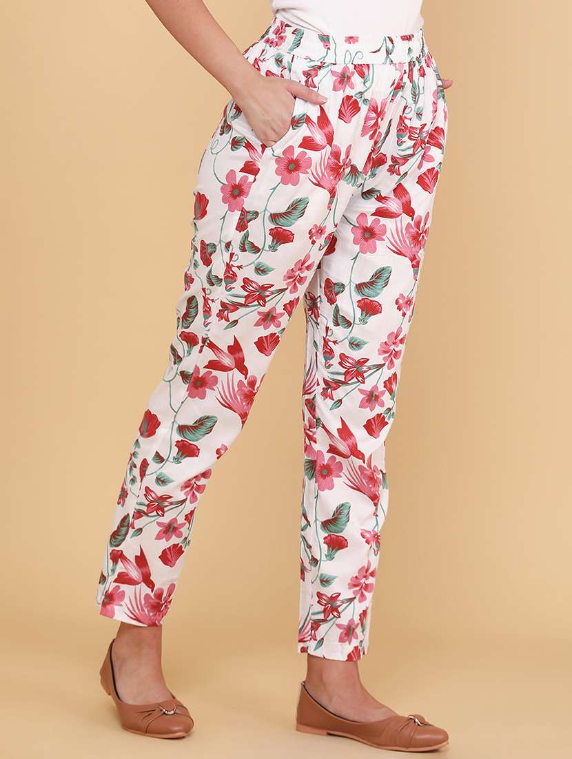 women printed mid rise loungewear pajama - 22339075 -  Standard Image - 3