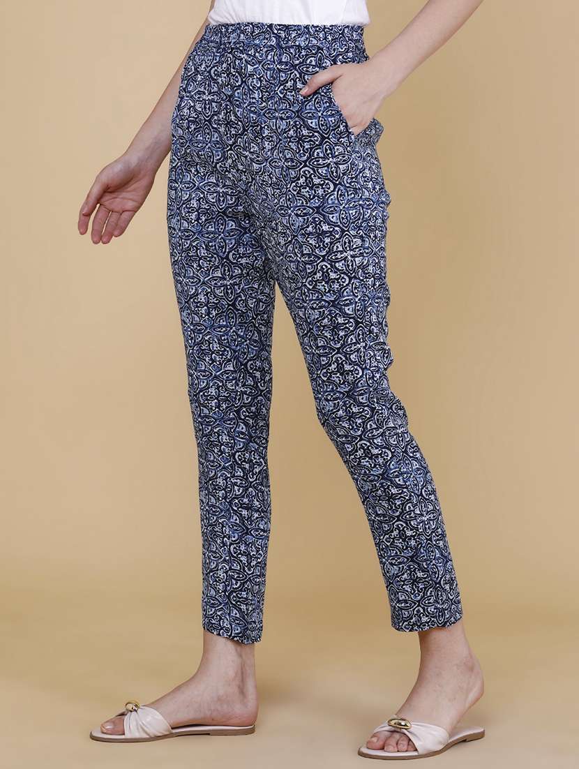 women printed mid rise loungewear pajama - 22339078 -  Standard Image - 3