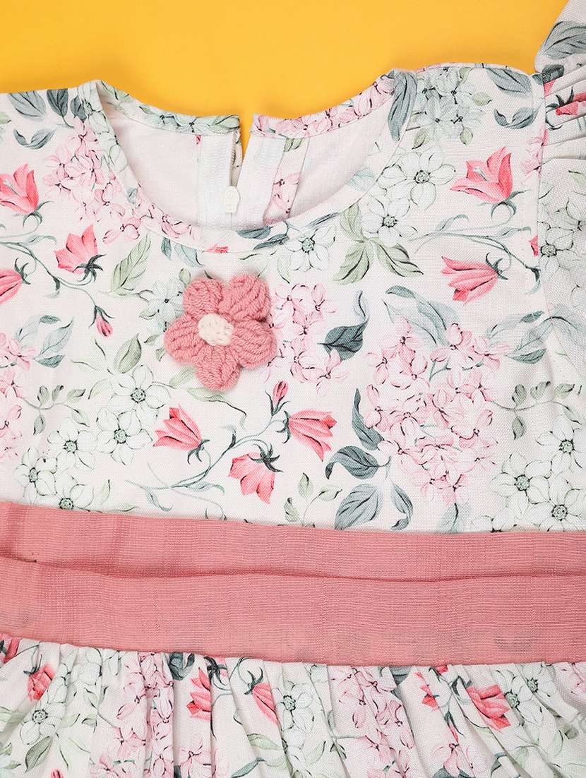 green cotton infant frock - 22339176 -  Standard Image - 3
