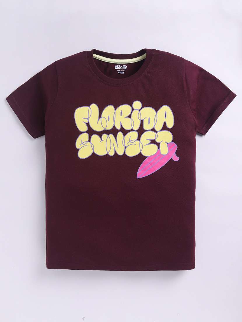 boys printed short sleeve t-shirt