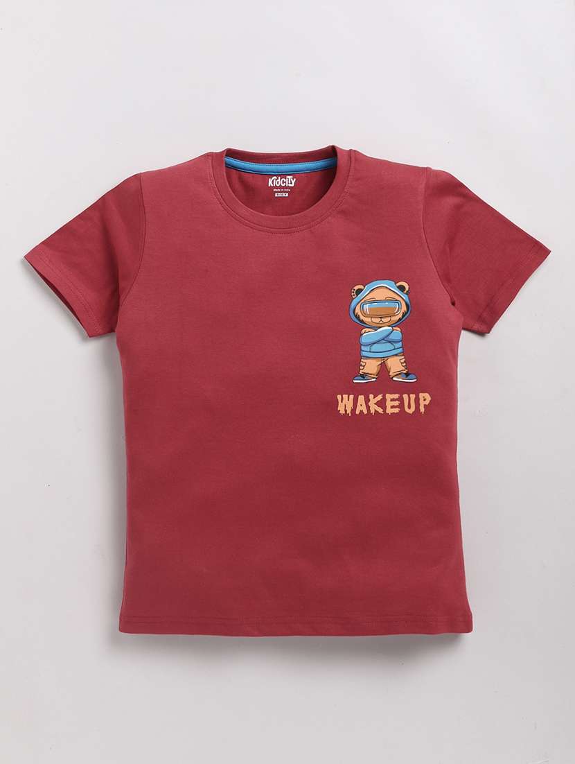 boys printed short sleeve t-shirt