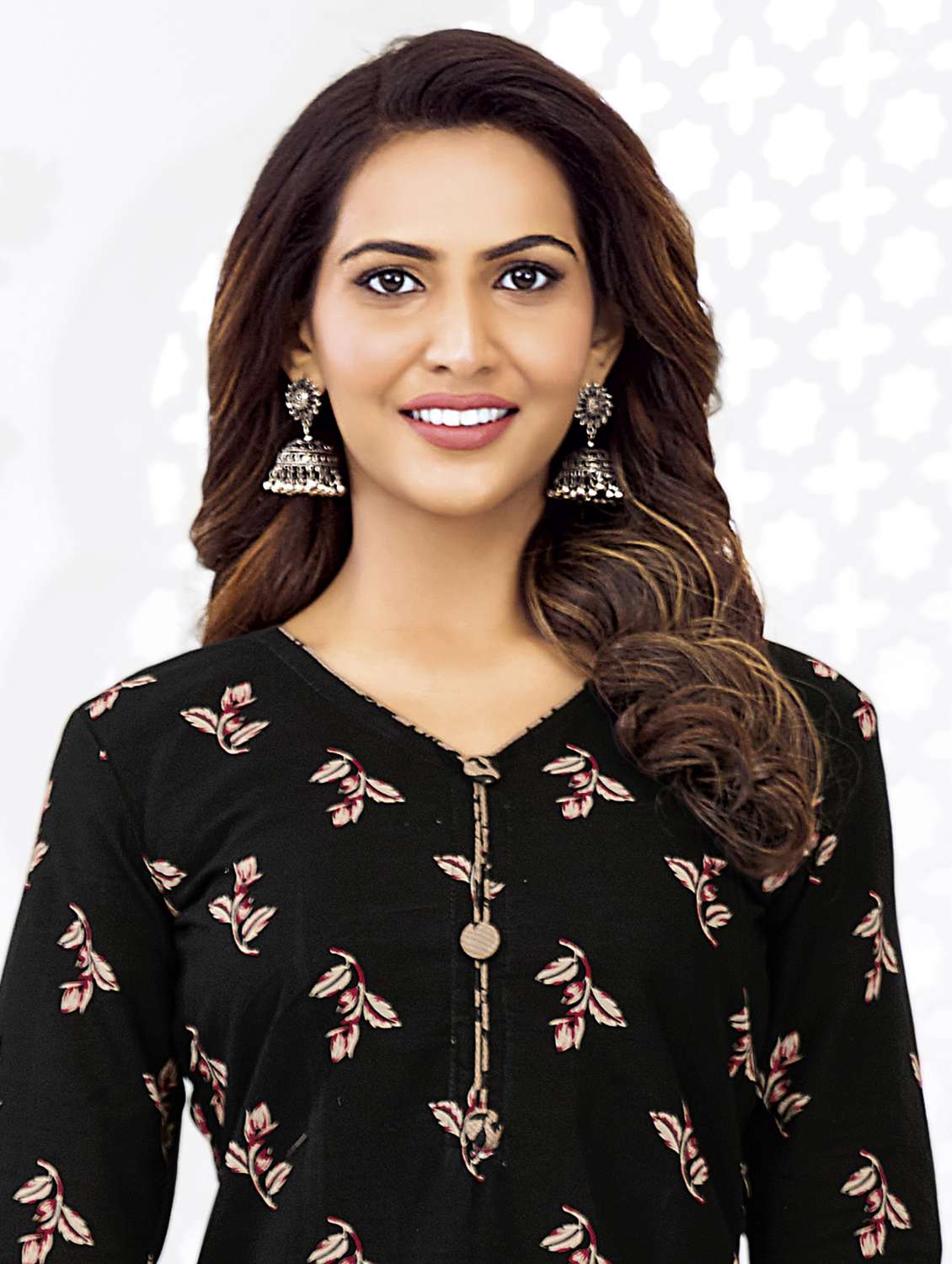 women printed three quarter sleeve kurta patiala with dupatta set - 22339337 -  Standard Image - 3