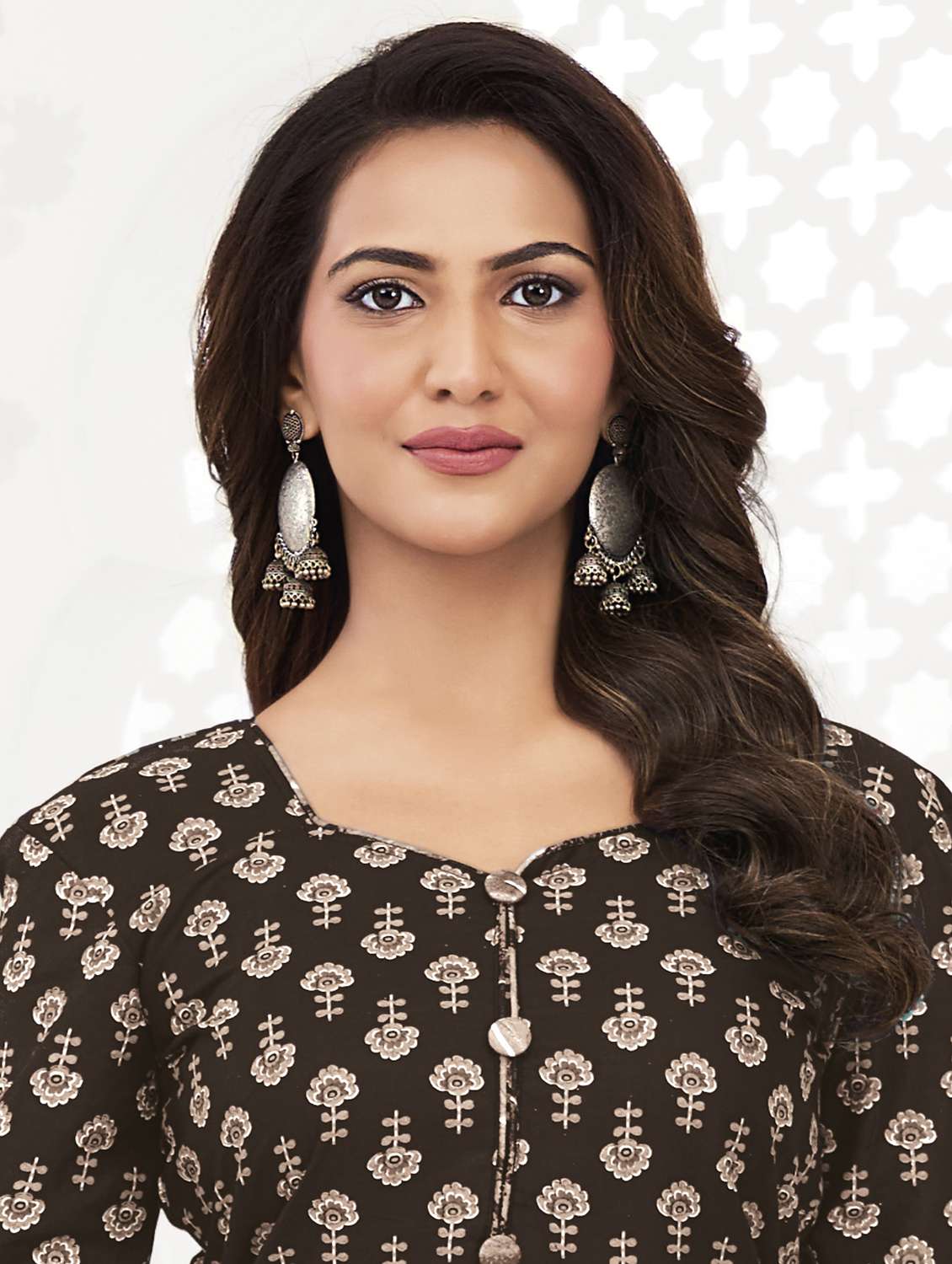 women printed three quarter sleeve kurta patiala with dupatta set - 22339371 -  Standard Image - 3