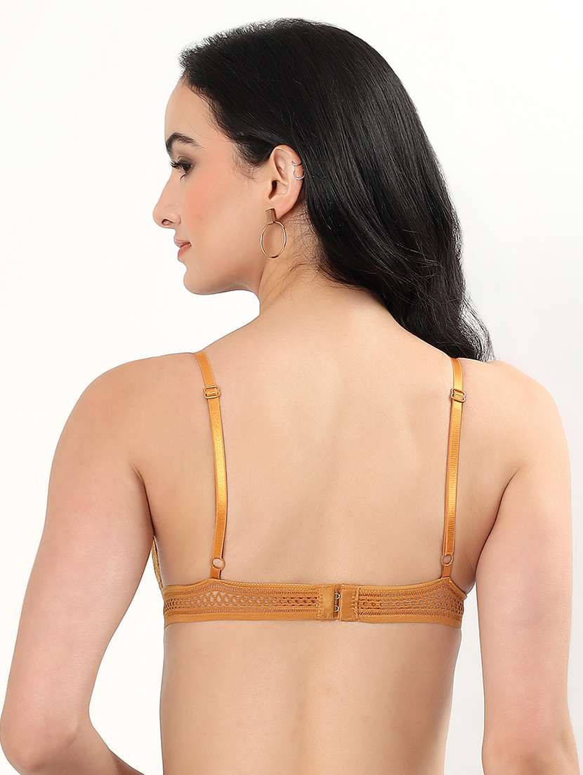 women self designed padded laced bra - 22339386 -  Standard Image - 3