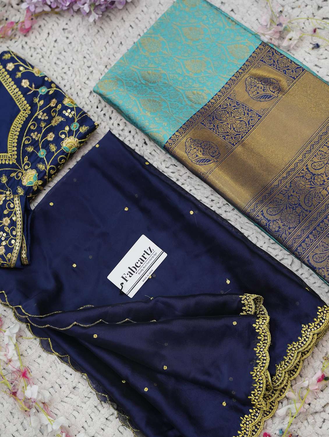 women self design south indian style unstitched lehenga choli set - 22339504 -  Standard Image - 3