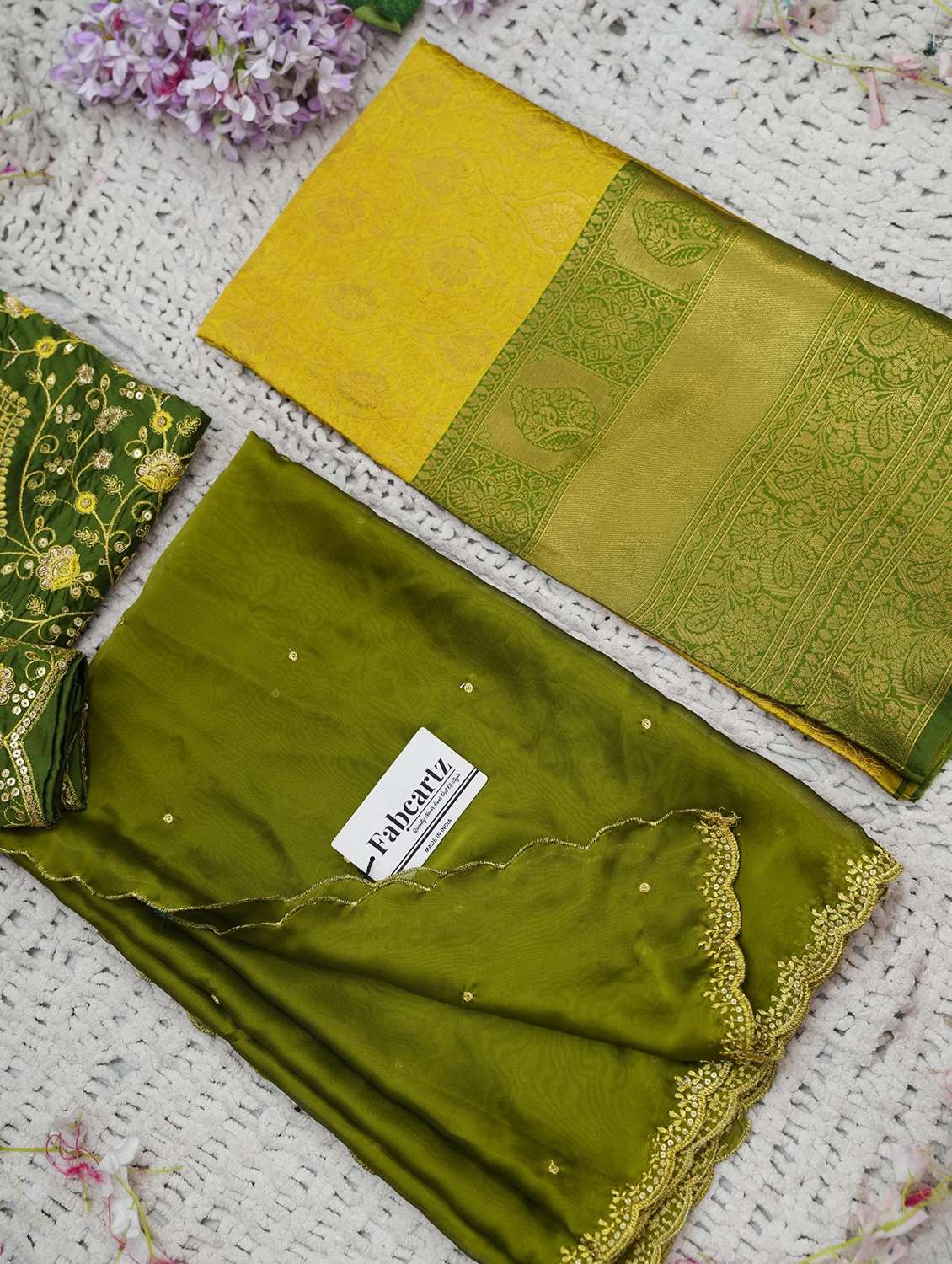 women self design south indian style unstitched lehenga choli set - 22339505 -  Standard Image - 3