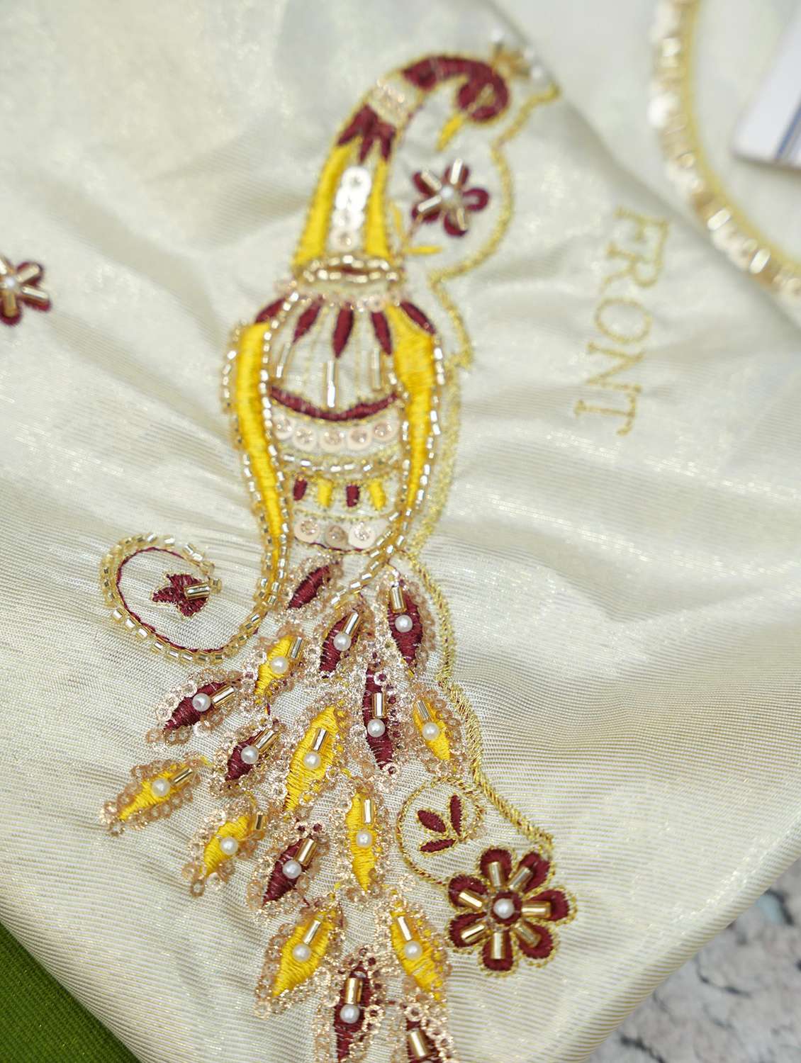 women self design south indian style unstitched lehenga choli set - 22339512 -  Standard Image - 5