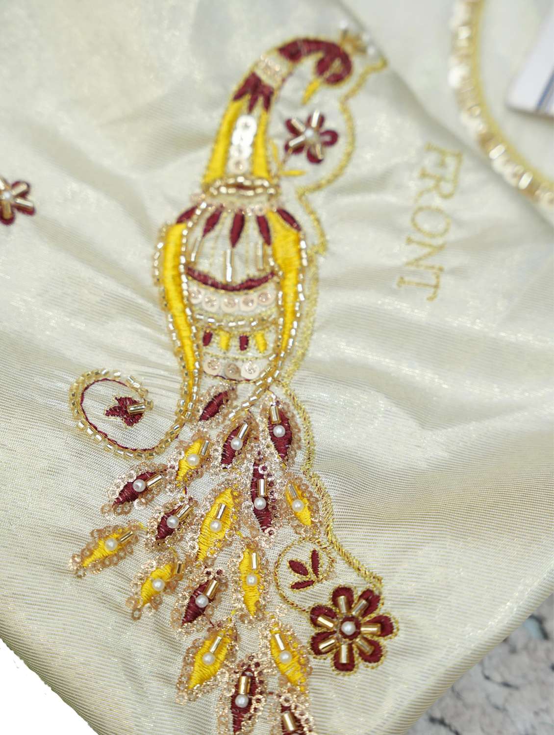 women self design south indian style unstitched lehenga choli set - 22339513 -  Standard Image - 5