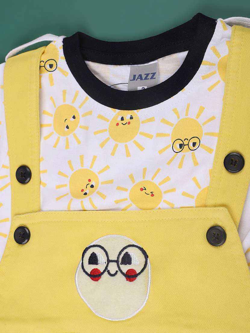 Yellow Cotton Combo Coords Set - 22339522 -  Standard Image - 3