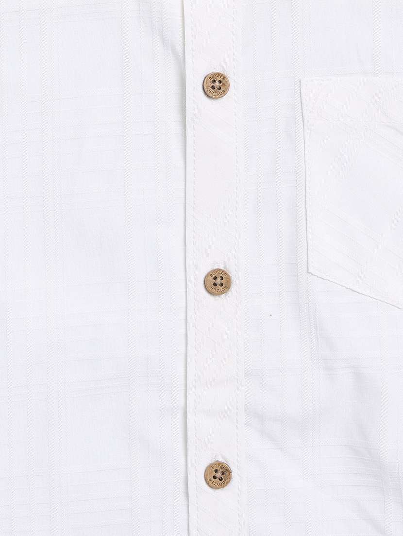 boys solid short sleeves casual shirt - 22339617 -  Standard Image - 3