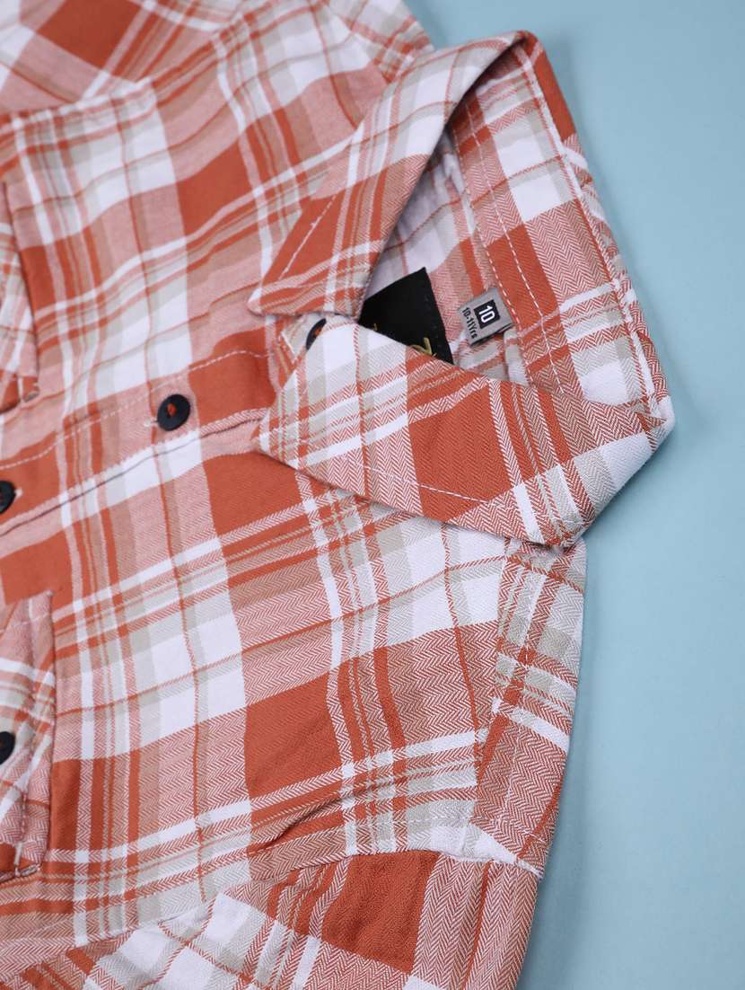 boys checkered long sleeve collared shirt - 22339625 -  Standard Image - 3