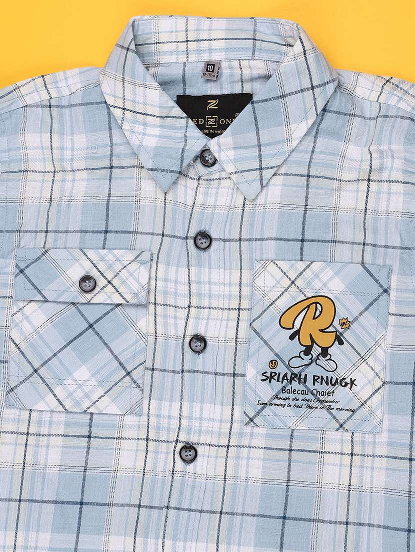 blue cotton shirt - 22339627 -  Standard Image - 3